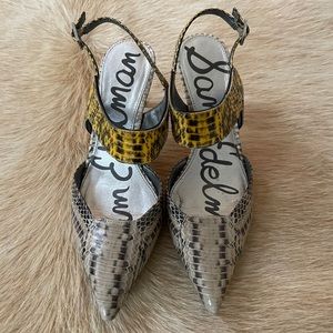 Sam Edelman Snake Heels Size 8